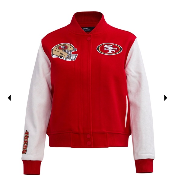 NFL SF 49ers Classic Wool Women’s Varsity Jacket